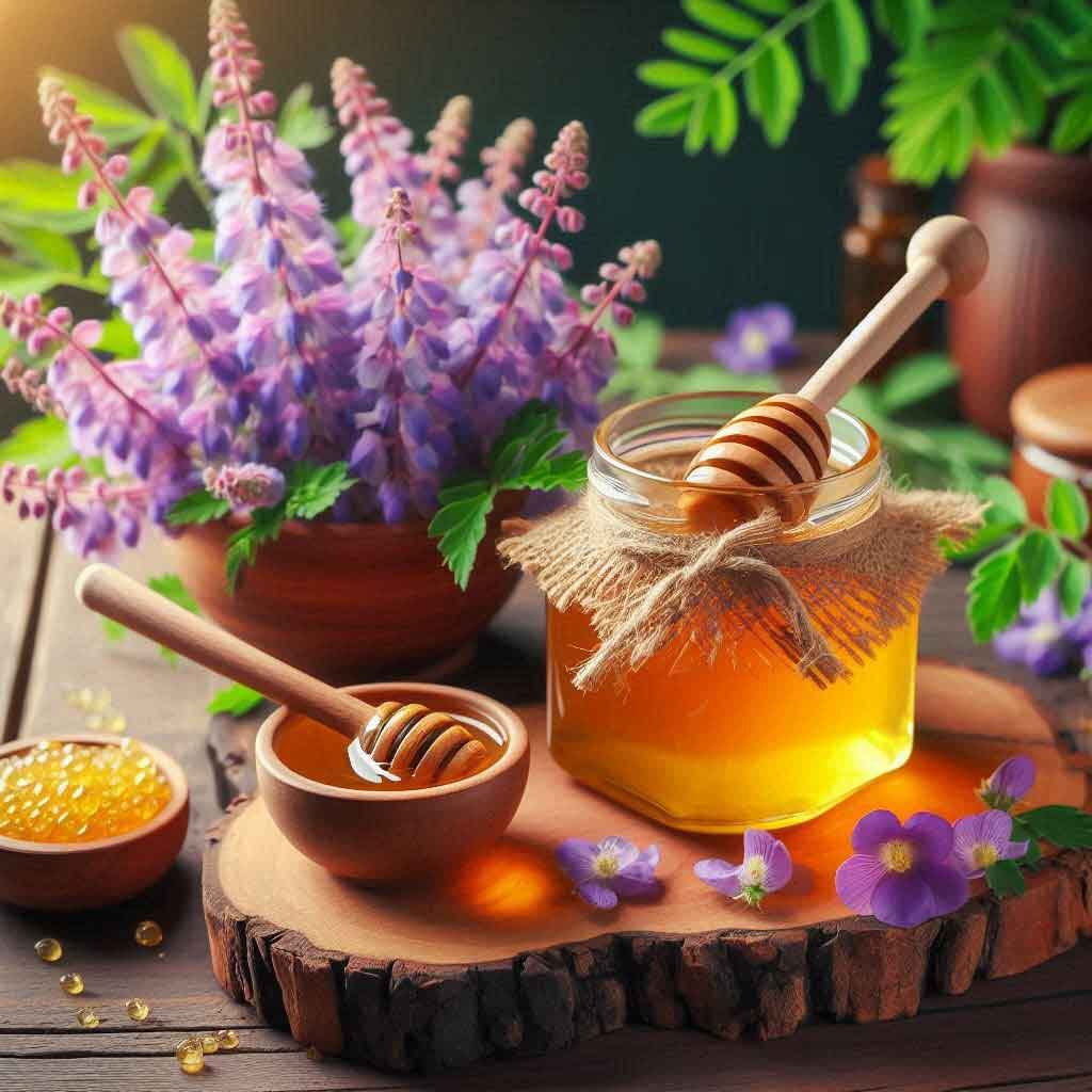 یک ظرف عسل گون