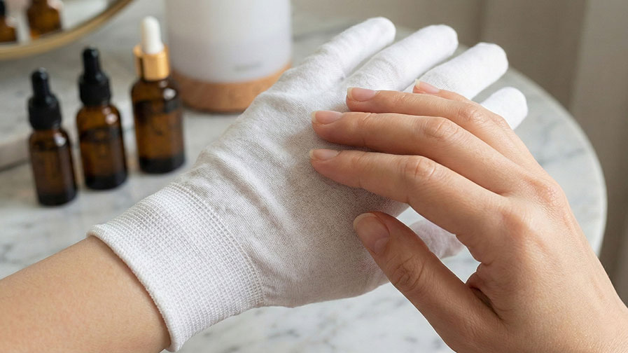 استراتژی لایهبندی با دستکش نخی مامی ناز ضدحساسیت و مناسب اگزما